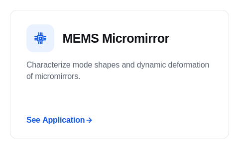 Lyncée R-Seriess MEMS