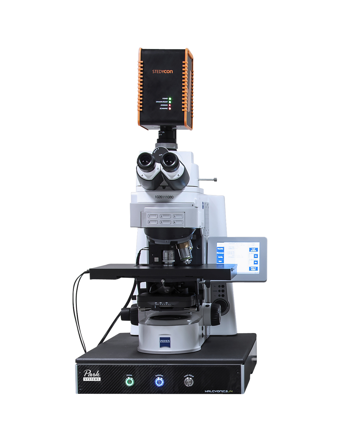 Abberior microscope on an Accurion i4 active vibration isolation system