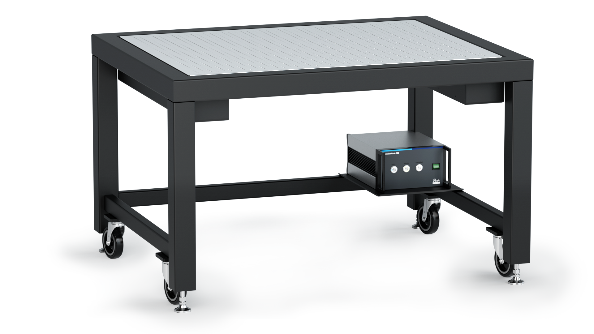 Transmission curve of the Accurion Workstation Series active vibration isolation system